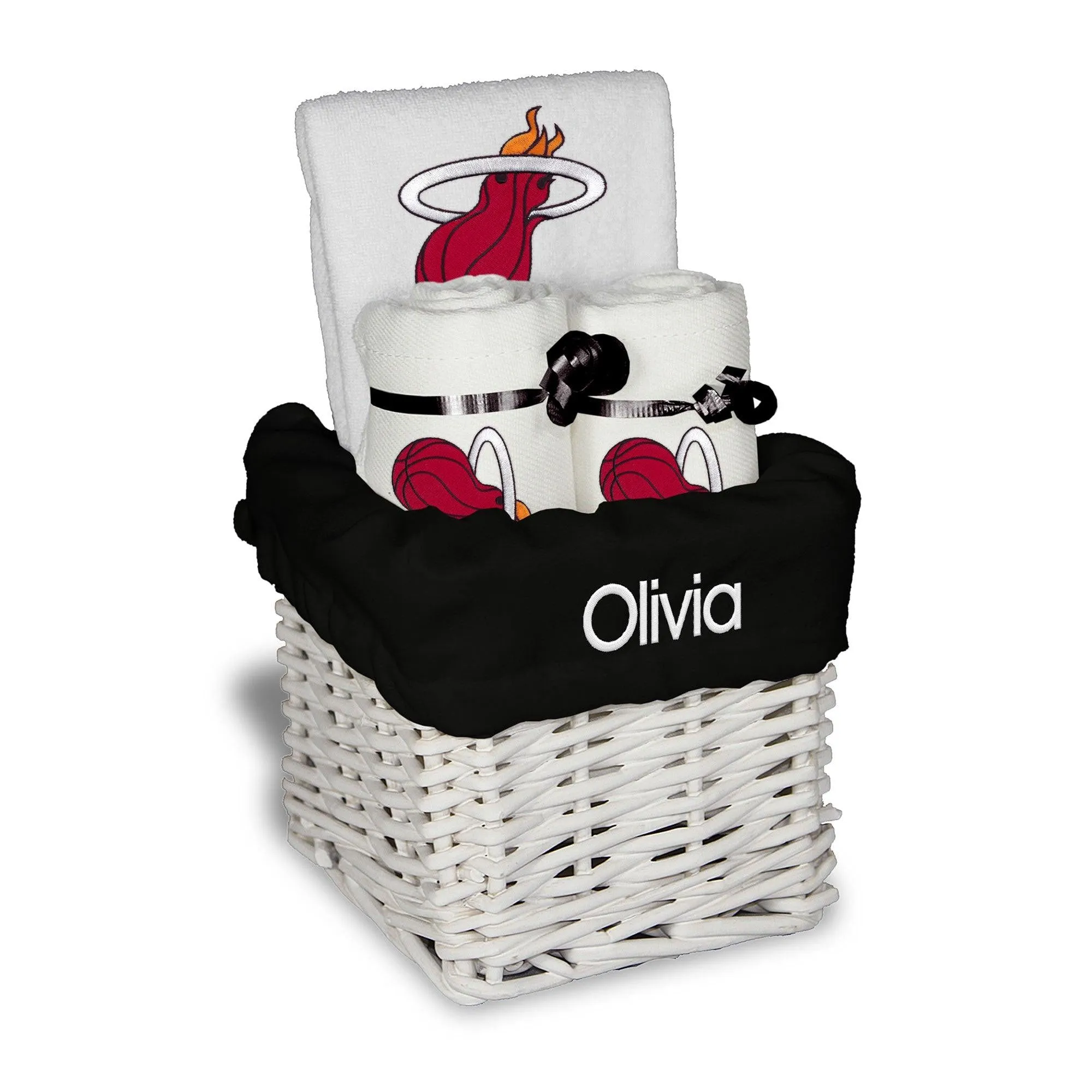 Personalized Miami Heat Small Basket - 4 Items