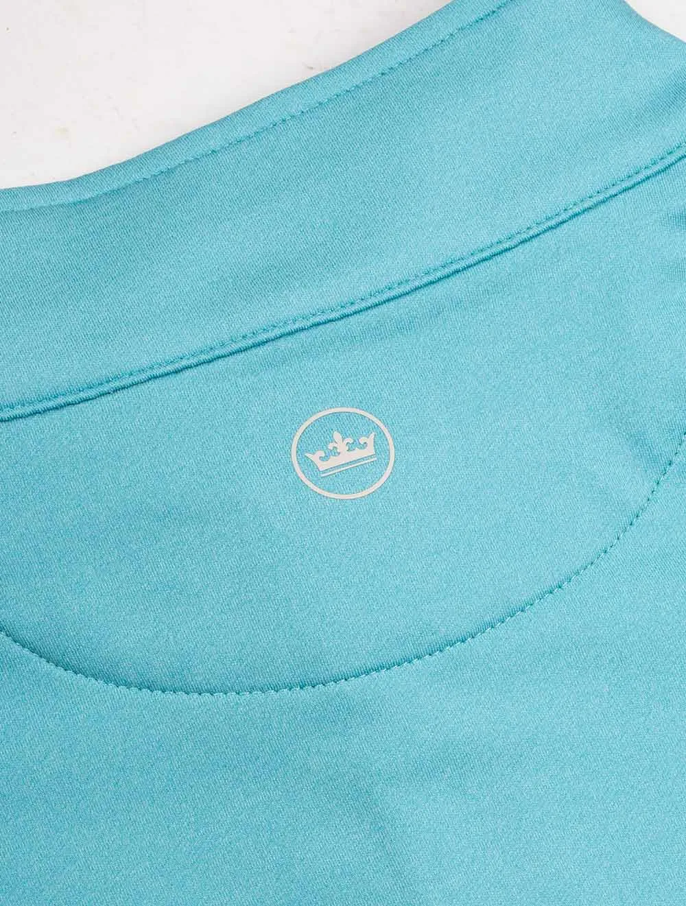 Perth Melange Quarter zip Turquoise