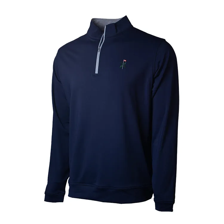 Perth Stretch 1/4 Zip Navy - All Logos