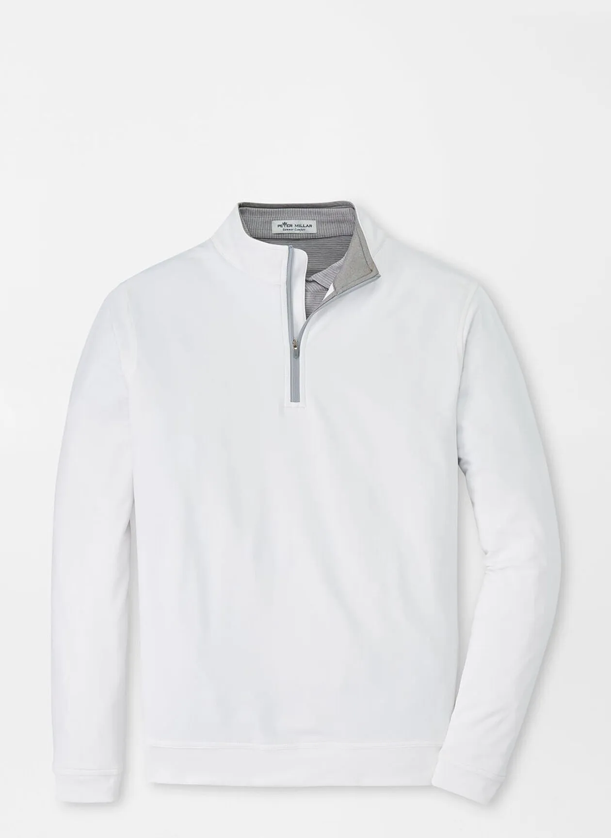 Peter Millar Perth Performance Quarter-Zip White