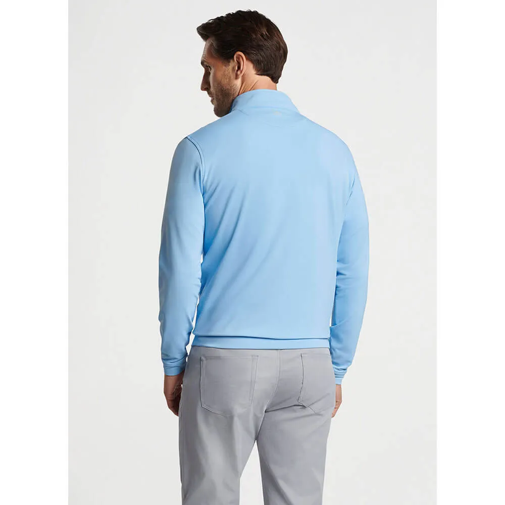 Peter Millar Perth Stretch Loop Terry 1/4 Zip Sweater  - Cottage Blue*