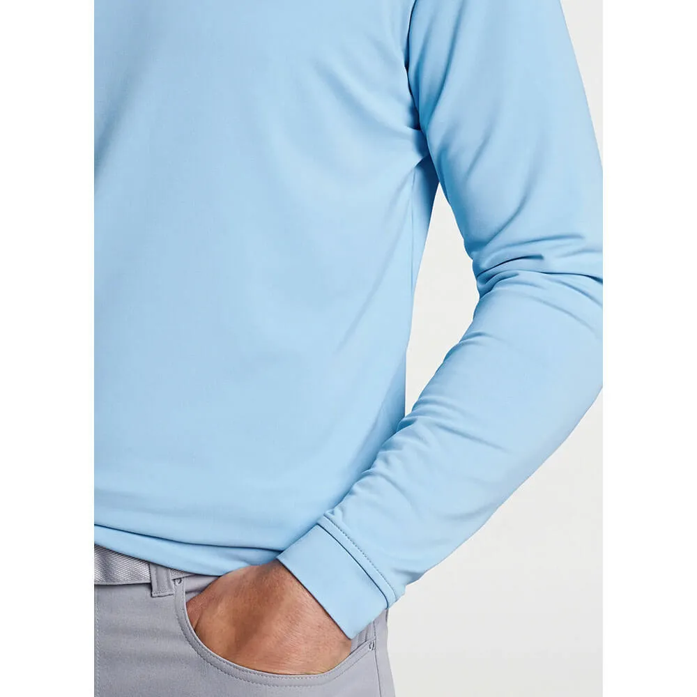 Peter Millar Perth Stretch Loop Terry 1/4 Zip Sweater  - Cottage Blue*