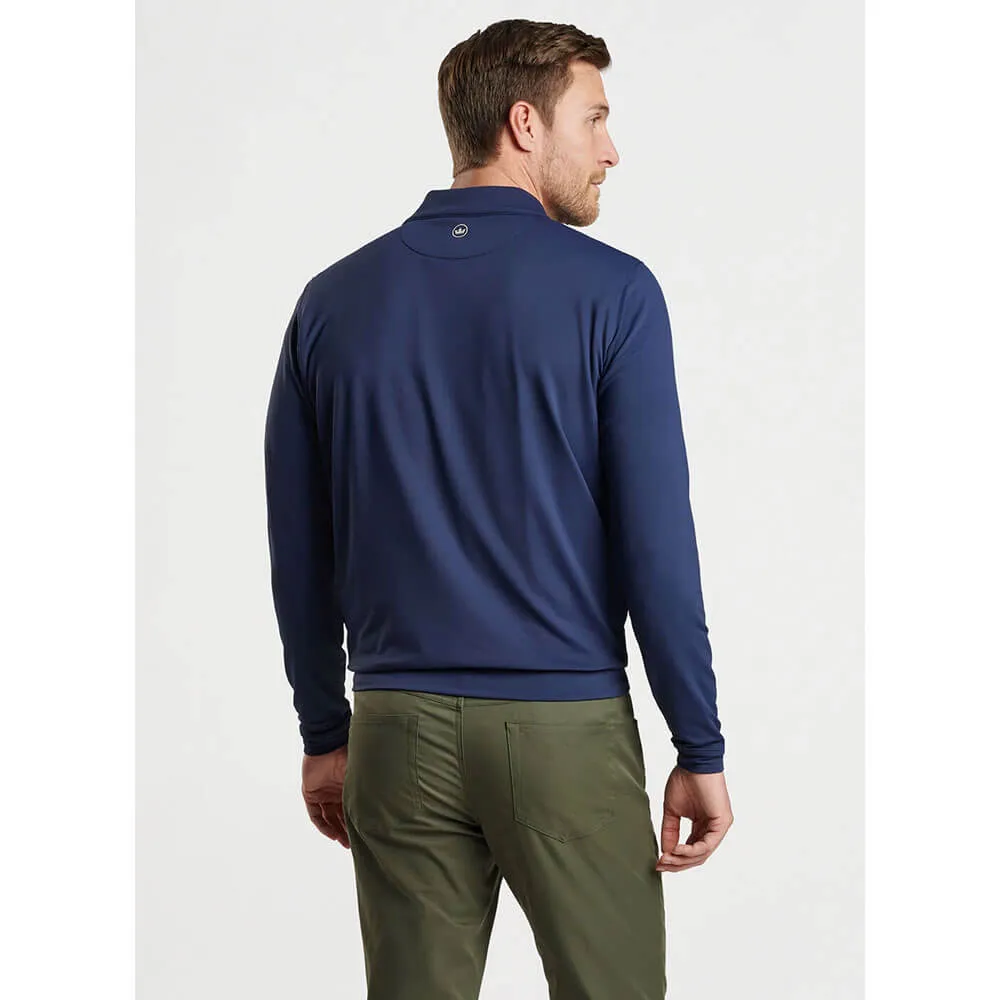 Peter Millar Perth Stretch Loop Terry 1/4 Zip Sweater - Navy Solid*