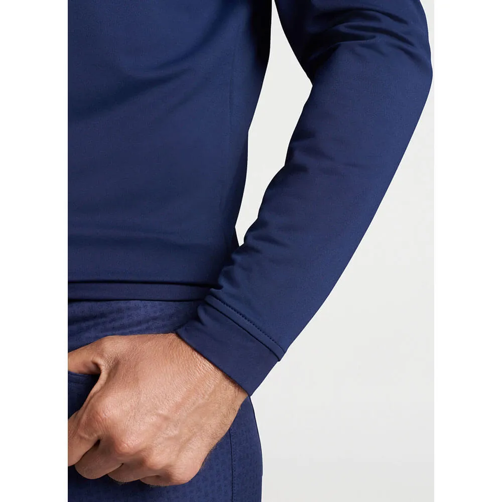 Peter Millar Perth Stretch Loop Terry 1/4 Zip Sweater - Navy Solid*