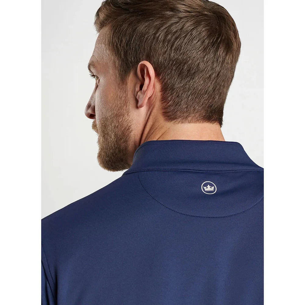 Peter Millar Perth Stretch Loop Terry 1/4 Zip Sweater - Navy Solid*