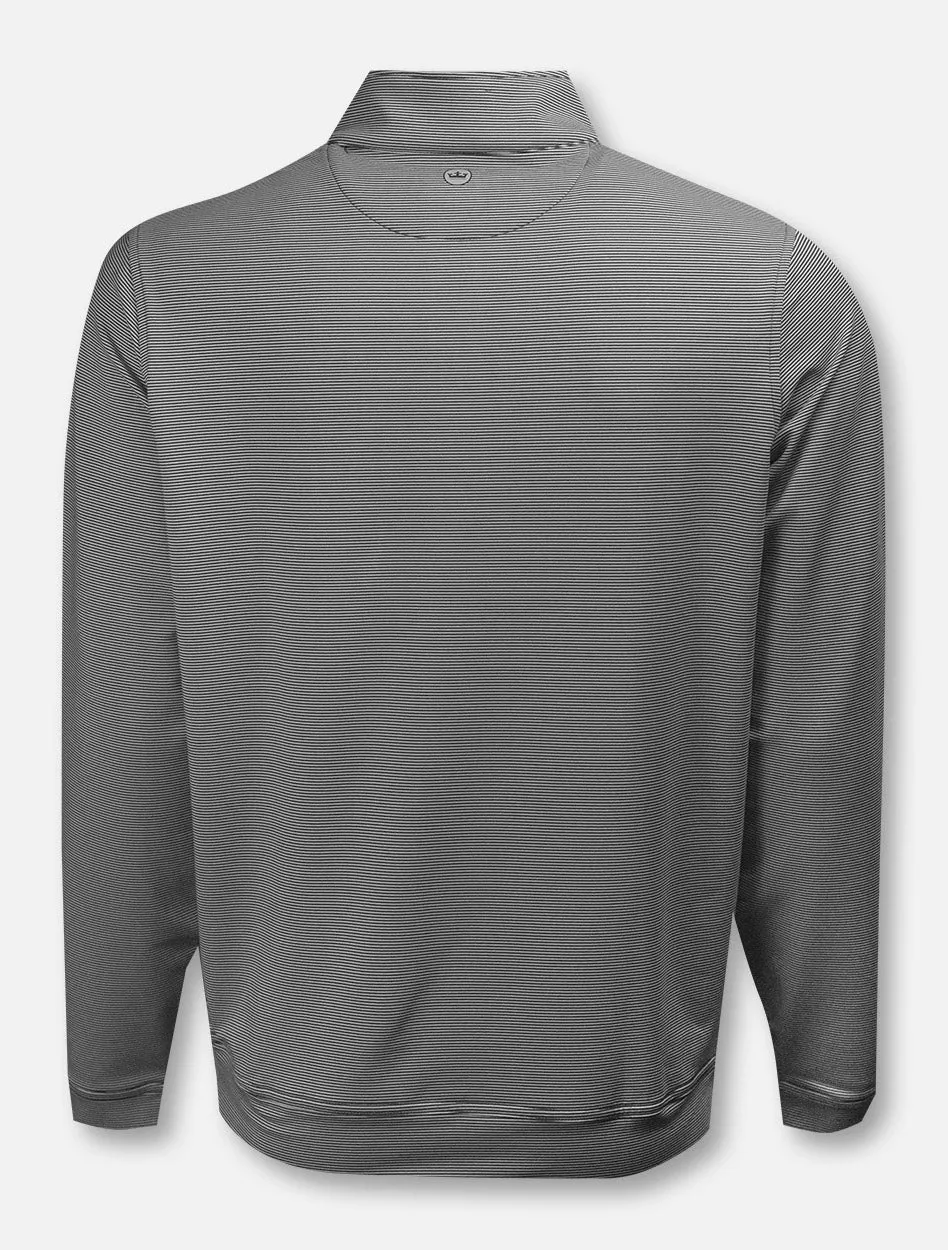Peter Millar Texas Tech Red Raiders "Perth" Striped 1/4 Zip Pullover