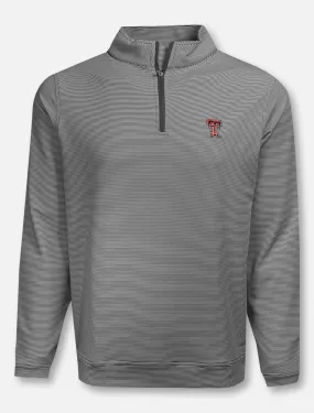 Peter Millar Texas Tech Red Raiders "Perth" Striped 1/4 Zip Pullover