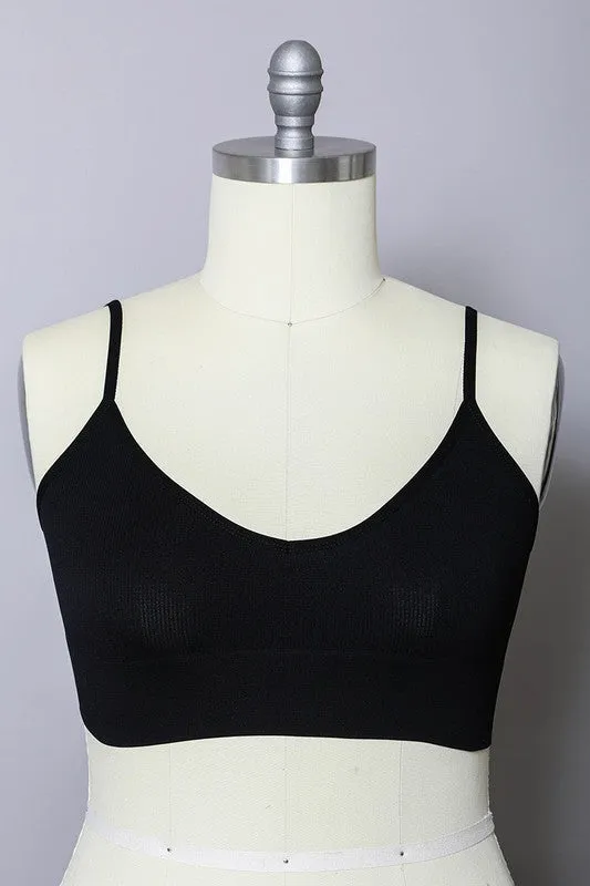 Plus Low Back Seamless Bralette
