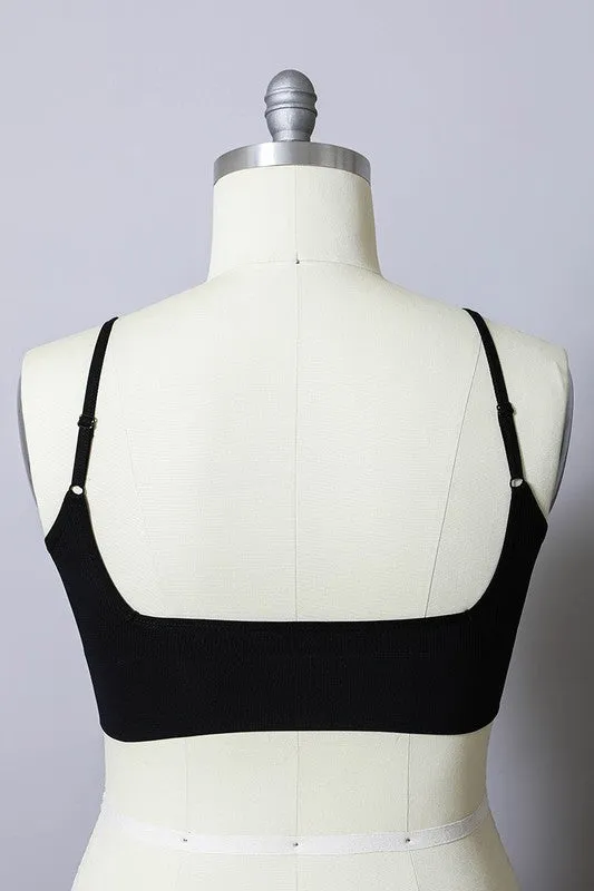 Plus Low Back Seamless Bralette