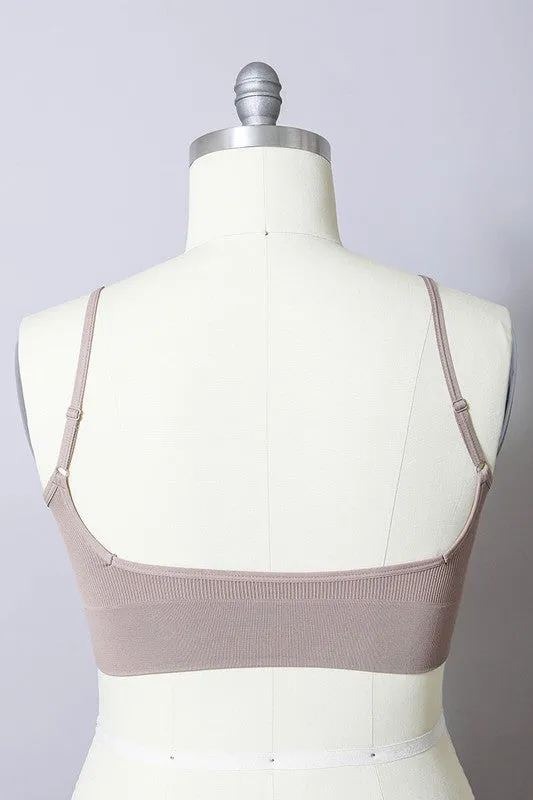Plus Low Back Seamless Bralette