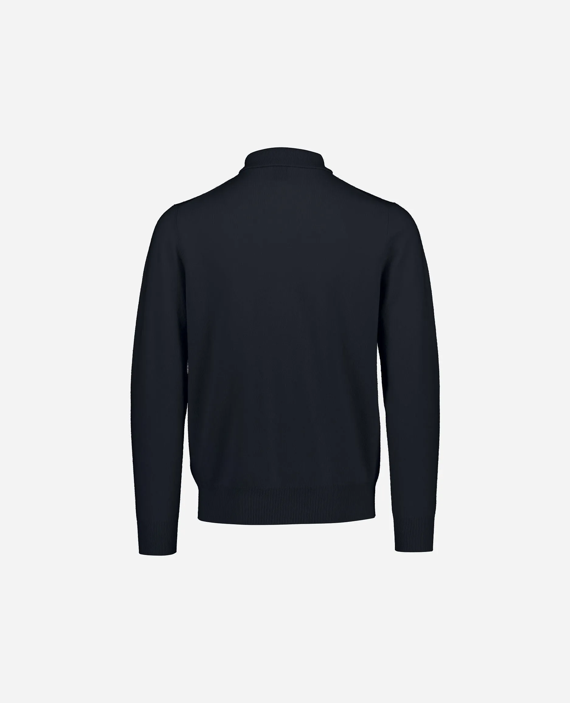 Polo Pullover aus Cashmere in Navy