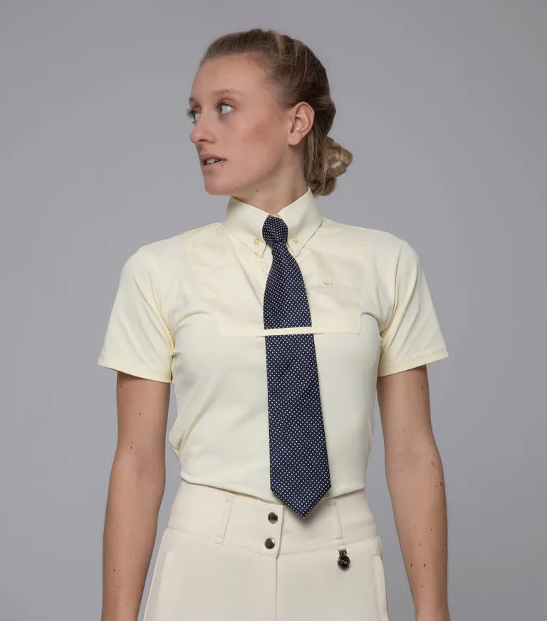 Premier Equine Luciana Ladies Short Sleeve Tie Shirt (cream or white)