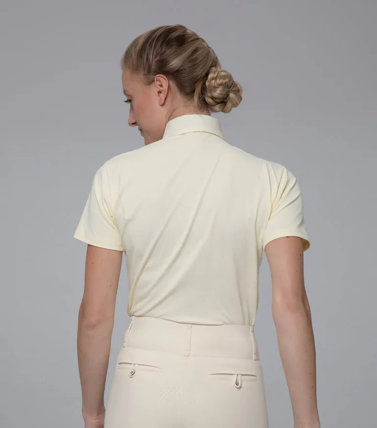 Premier Equine Luciana Ladies Short Sleeve Tie Shirt (cream or white)