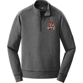 Princeton Tiger Lilies New Era Tri-Blend Fleece 1/4-Zip Pullover