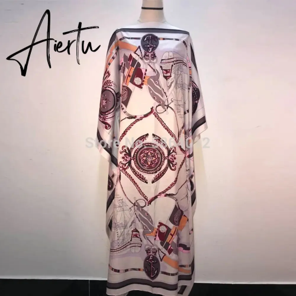 Printed  Dresses For Women  Fashion Design Loose Dress Batwing Maxi Long Femme Vestidos Summer Autumn Party Elegant Dress
