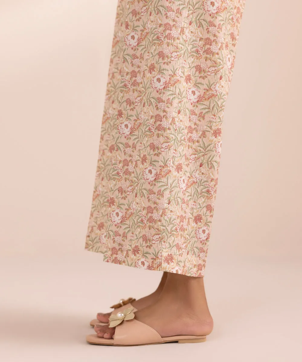 Printed Seersucker Culottes