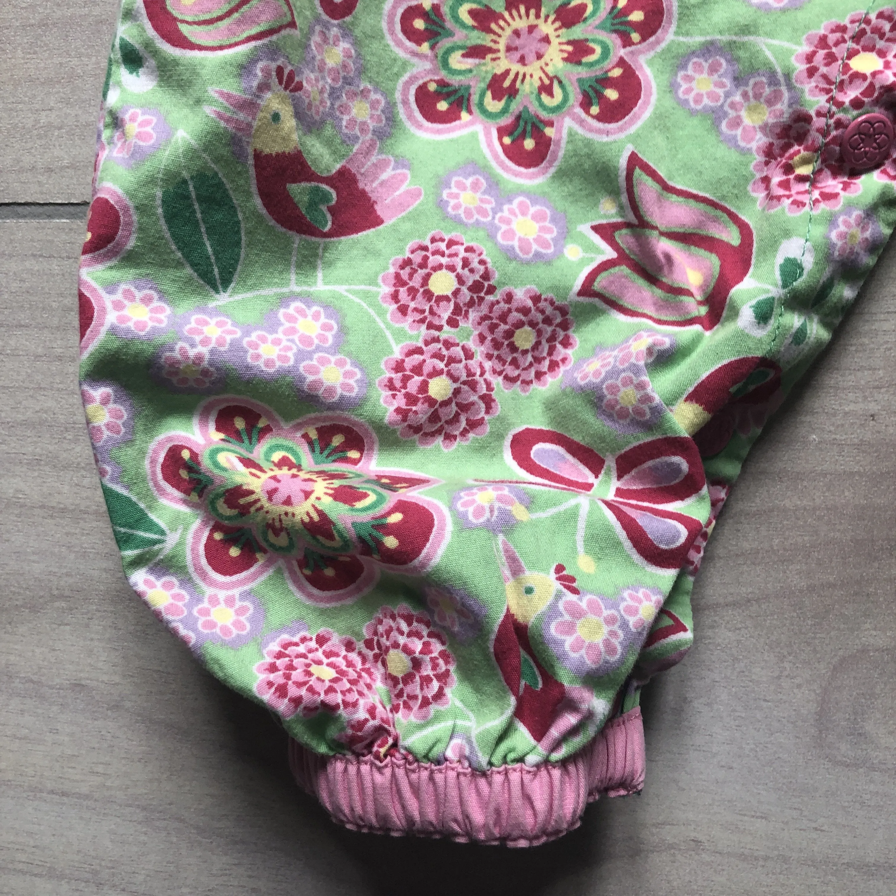 Pumpkin Patch Birdie Floral Cotton Romper