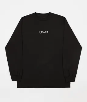 Quasi Logo Long Sleeve T-Shirt - Black