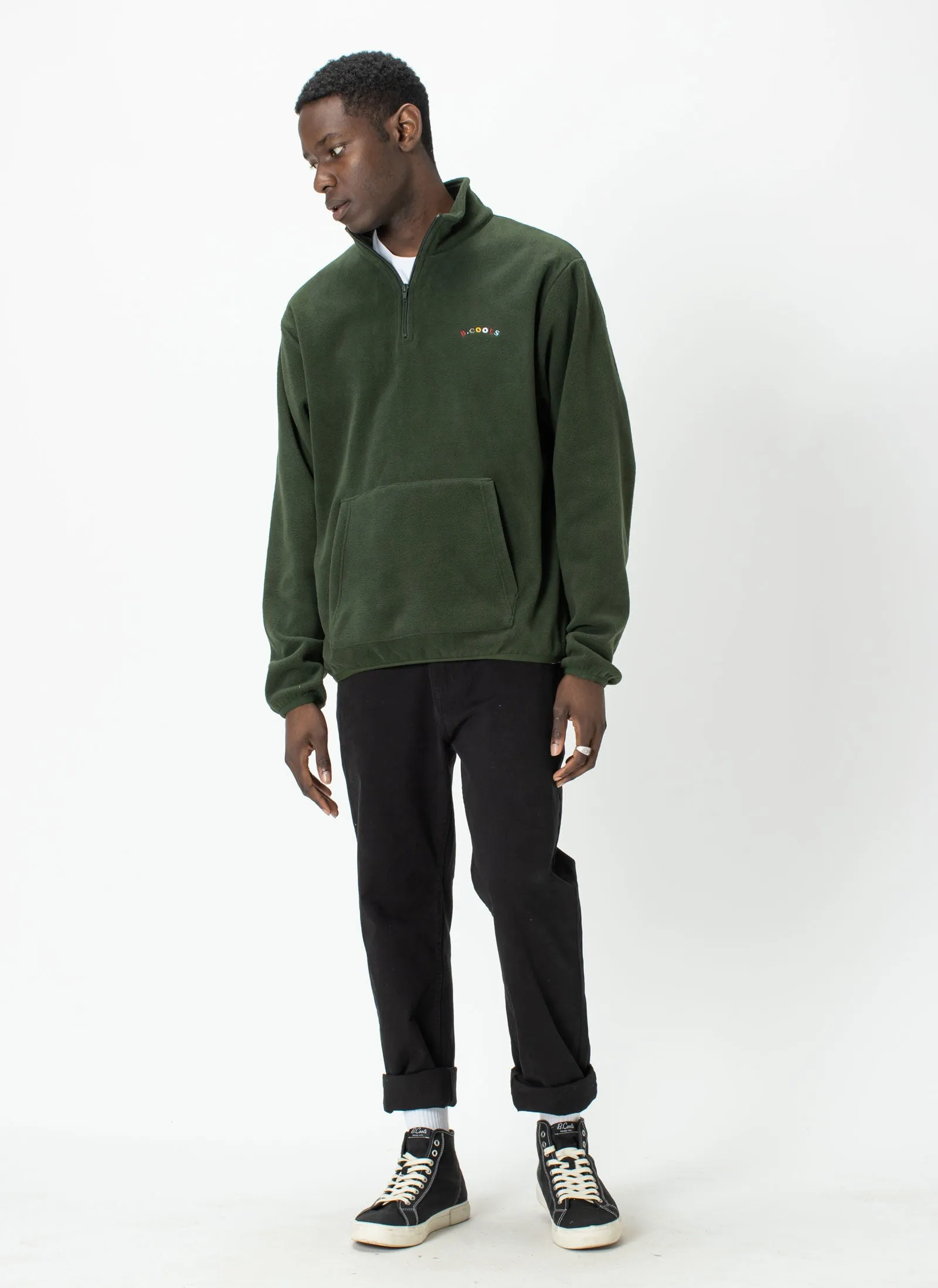 Retro Pullover Fleece Forest