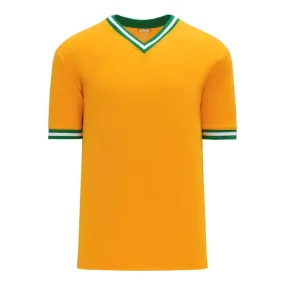 Retro V-Neck Dry Flex Pullover Gold-Kelly Green Jersey