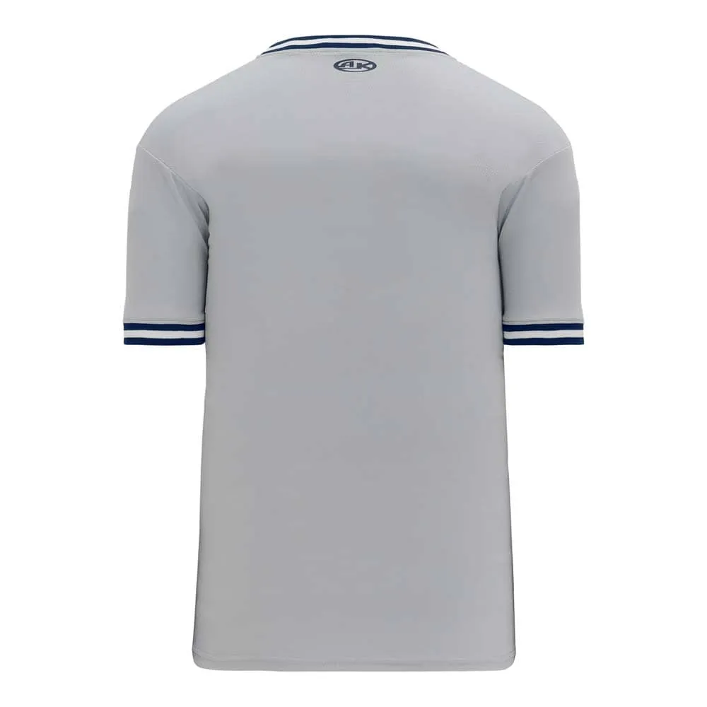 Retro V-Neck Dry Flex Pullover Grey-Navy Jersey