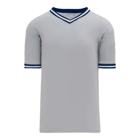 Retro V-Neck Dry Flex Pullover Grey-Navy Jersey