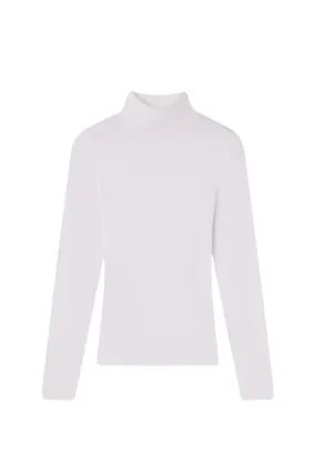 Rib Turtleneck - White