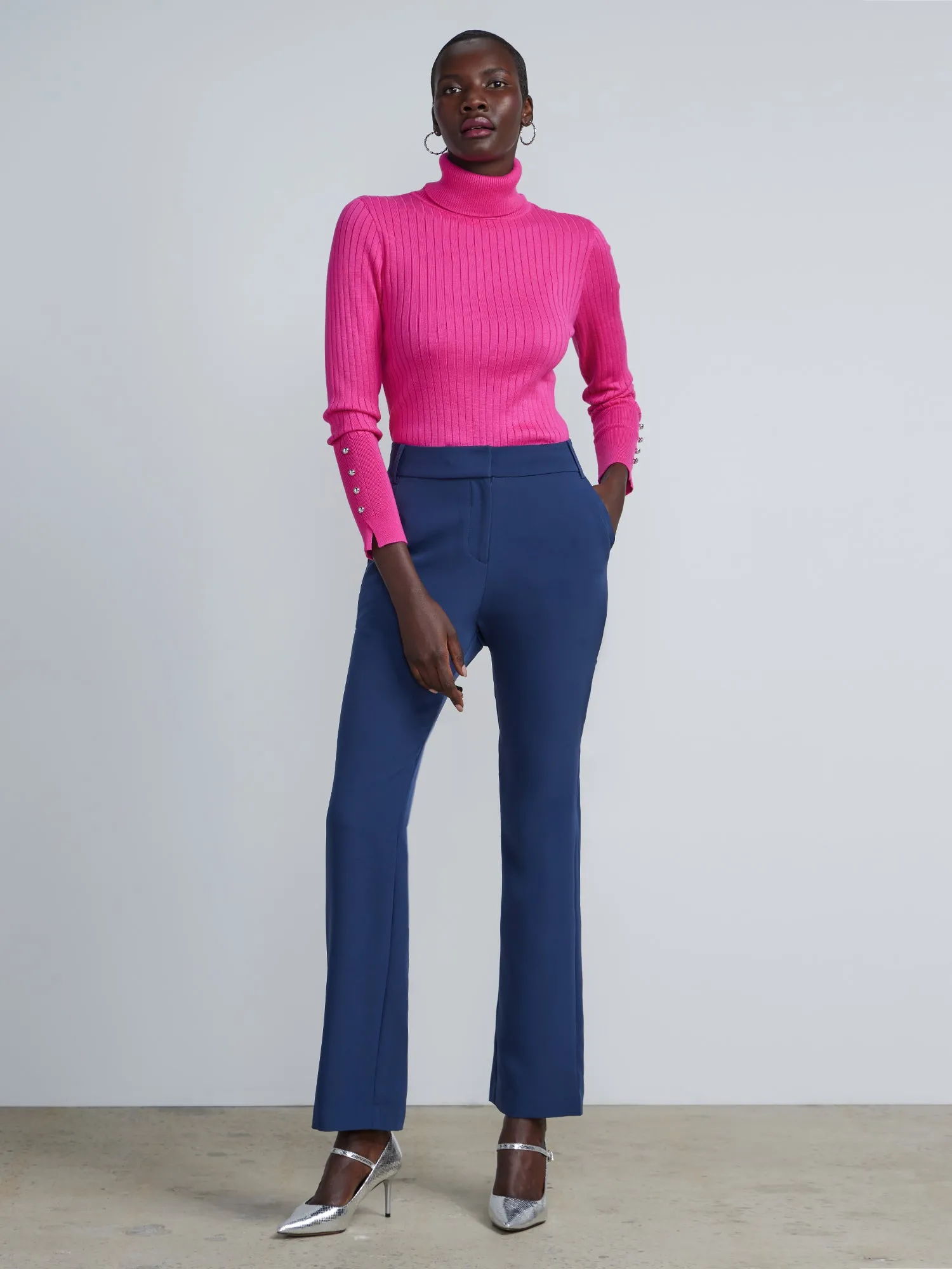 Ribbed Turtleneck Sweater