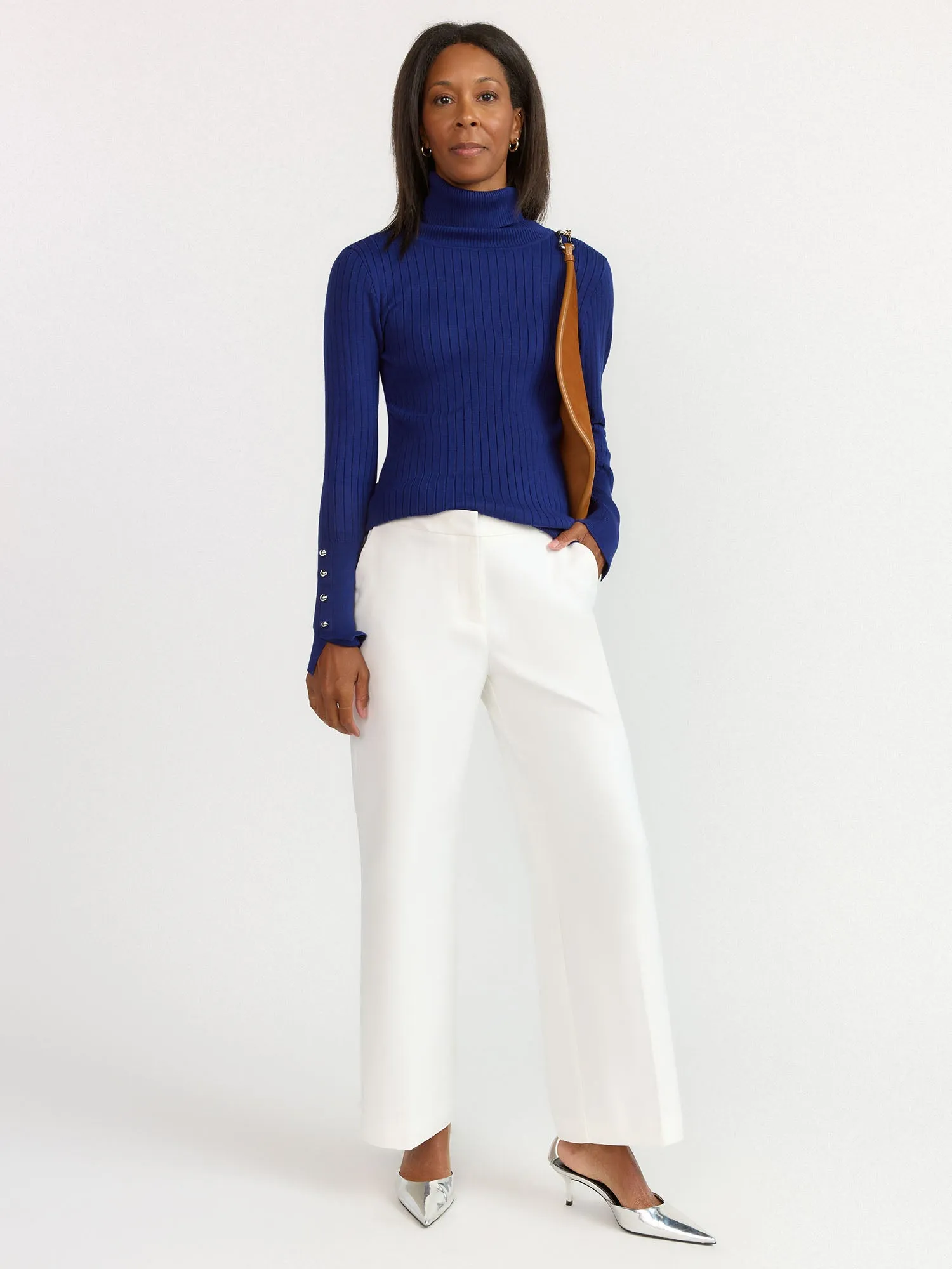 Ribbed Turtleneck Sweater