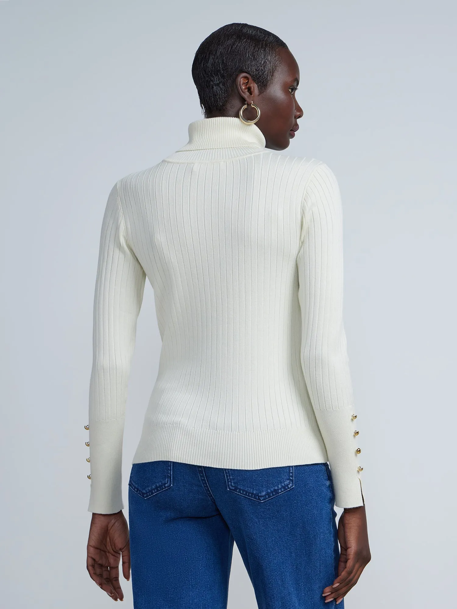 Ribbed Turtleneck Sweater