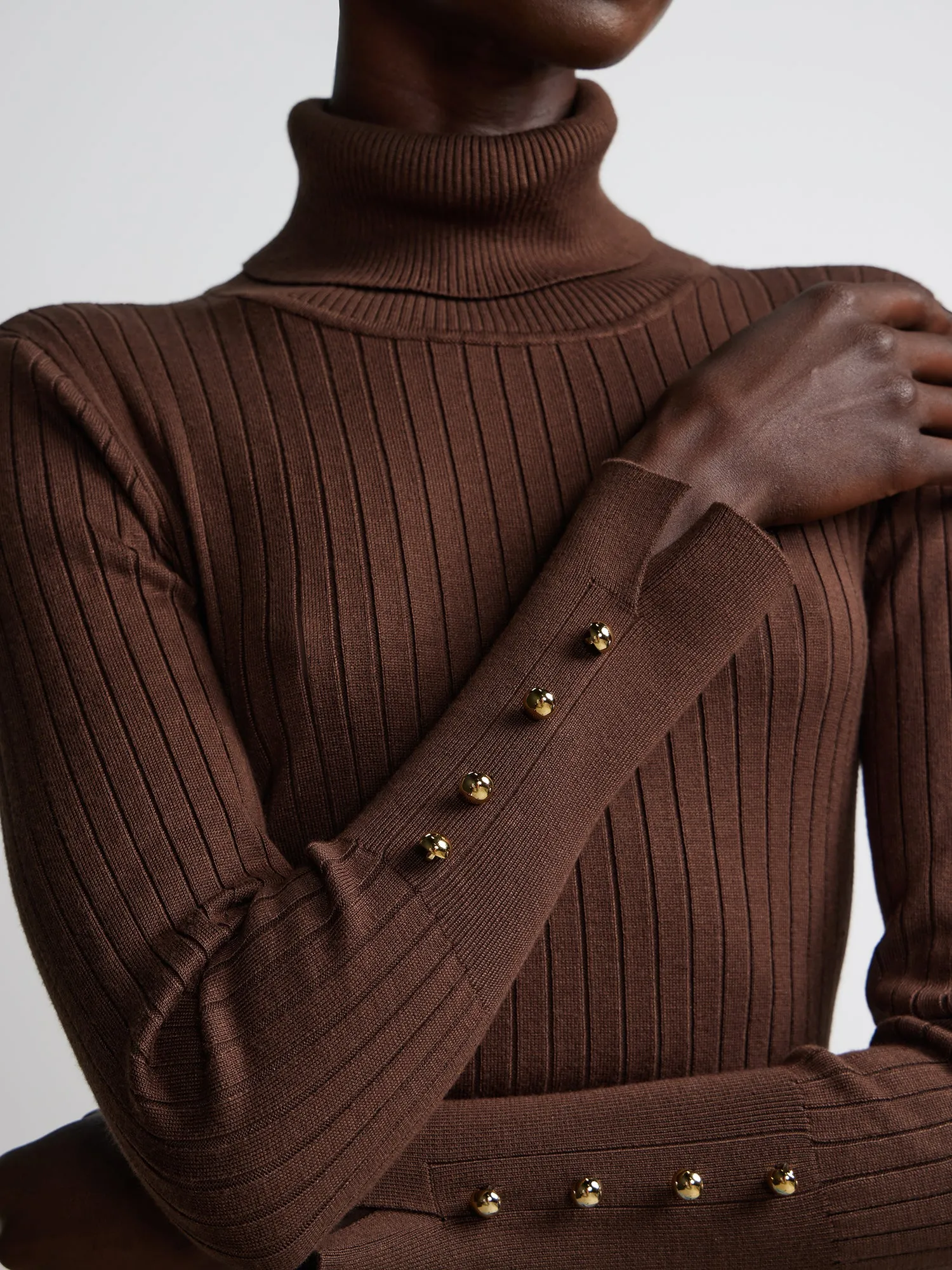 Ribbed Turtleneck Sweater