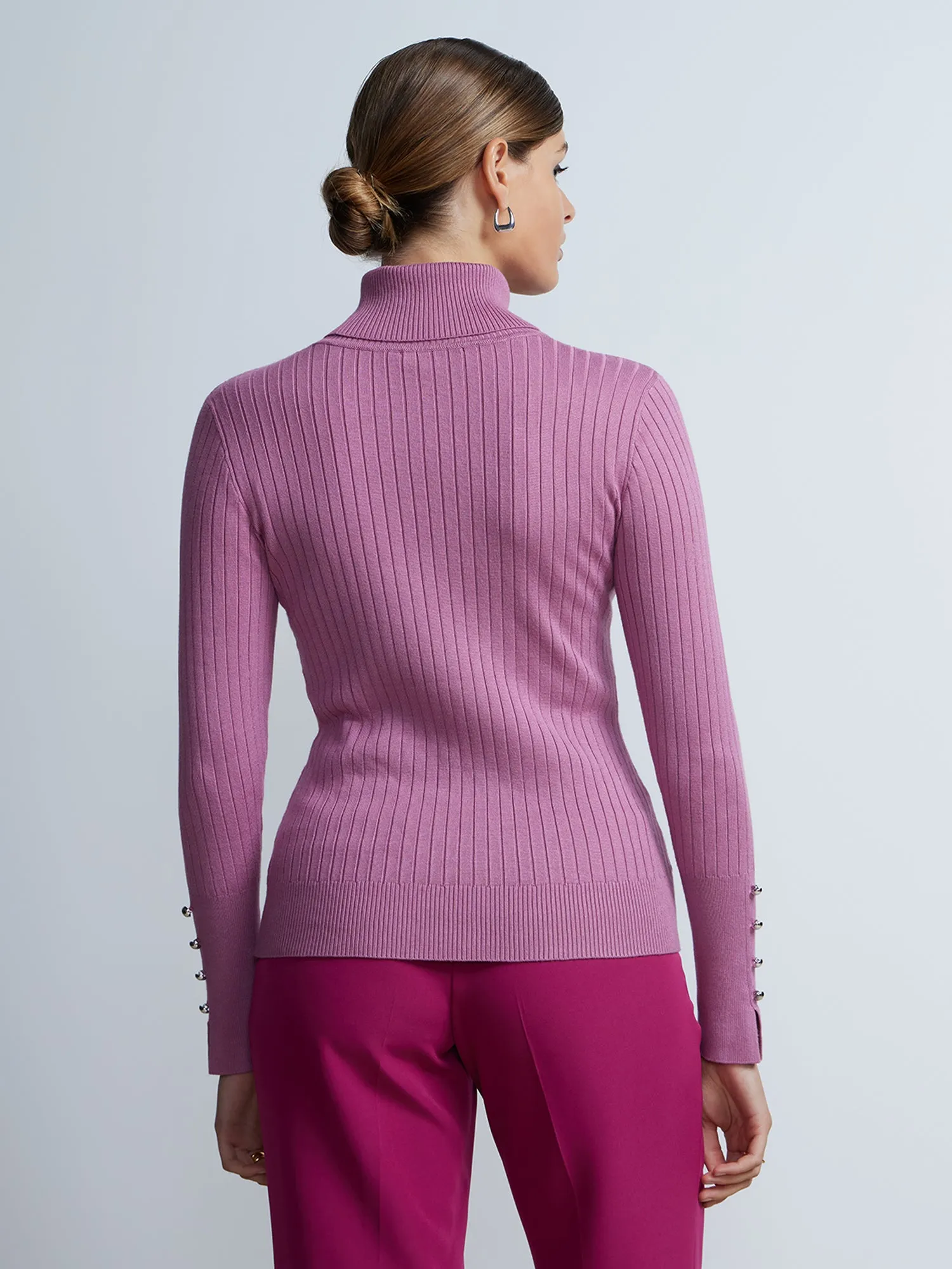 Ribbed Turtleneck Sweater