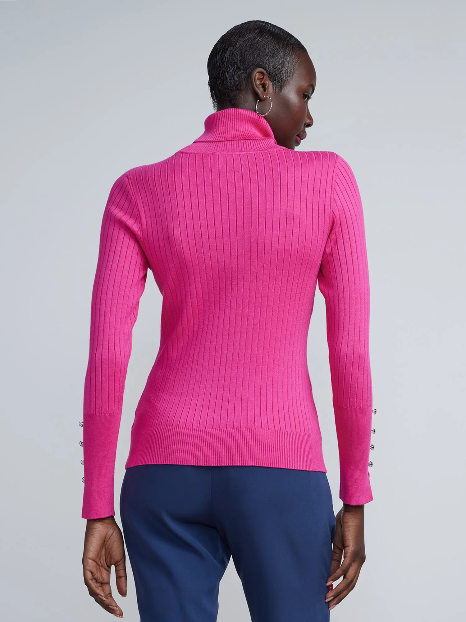 Ribbed Turtleneck Sweater