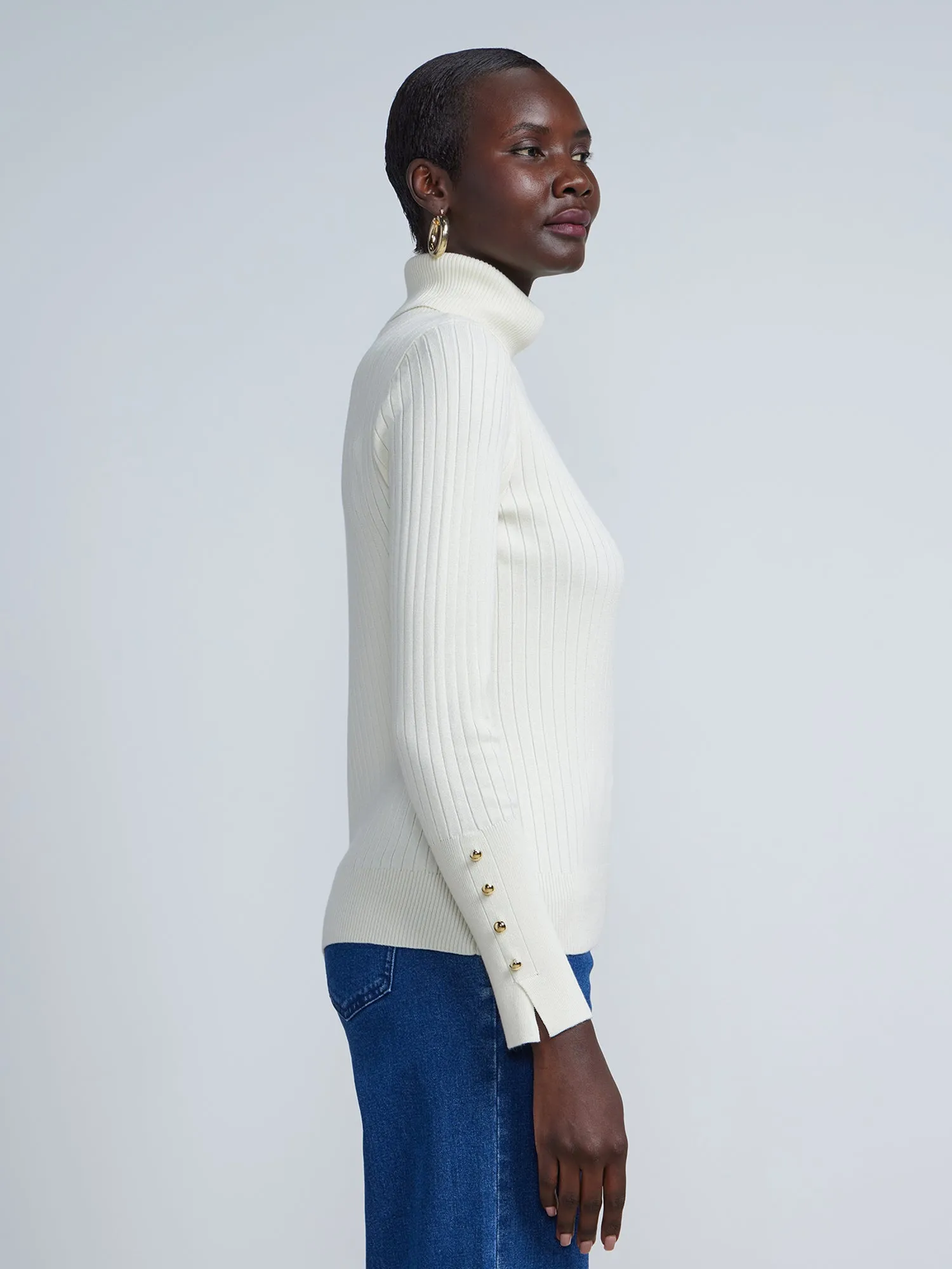 Ribbed Turtleneck Sweater