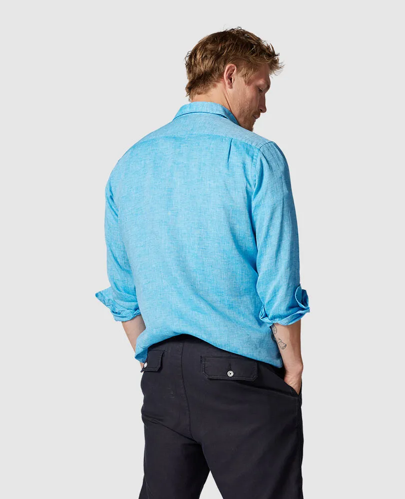 Rodd & Gunn - Coromandel Linen Sports Fit Shirt - Cobalt