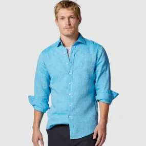 Rodd & Gunn - Coromandel Linen Sports Fit Shirt - Cobalt