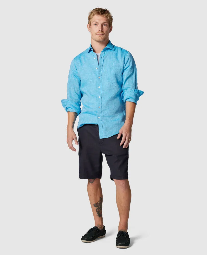Rodd & Gunn - Coromandel Linen Sports Fit Shirt - Cobalt