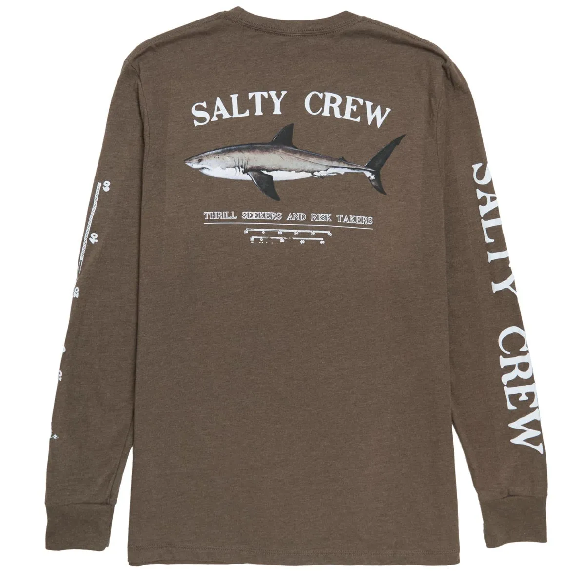Salty Crew Bruce Classic Long Sleeve T-Shirt - Mocha Heather
