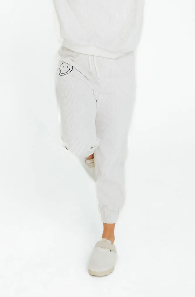 Sandy Corduroy Joggers-Cream