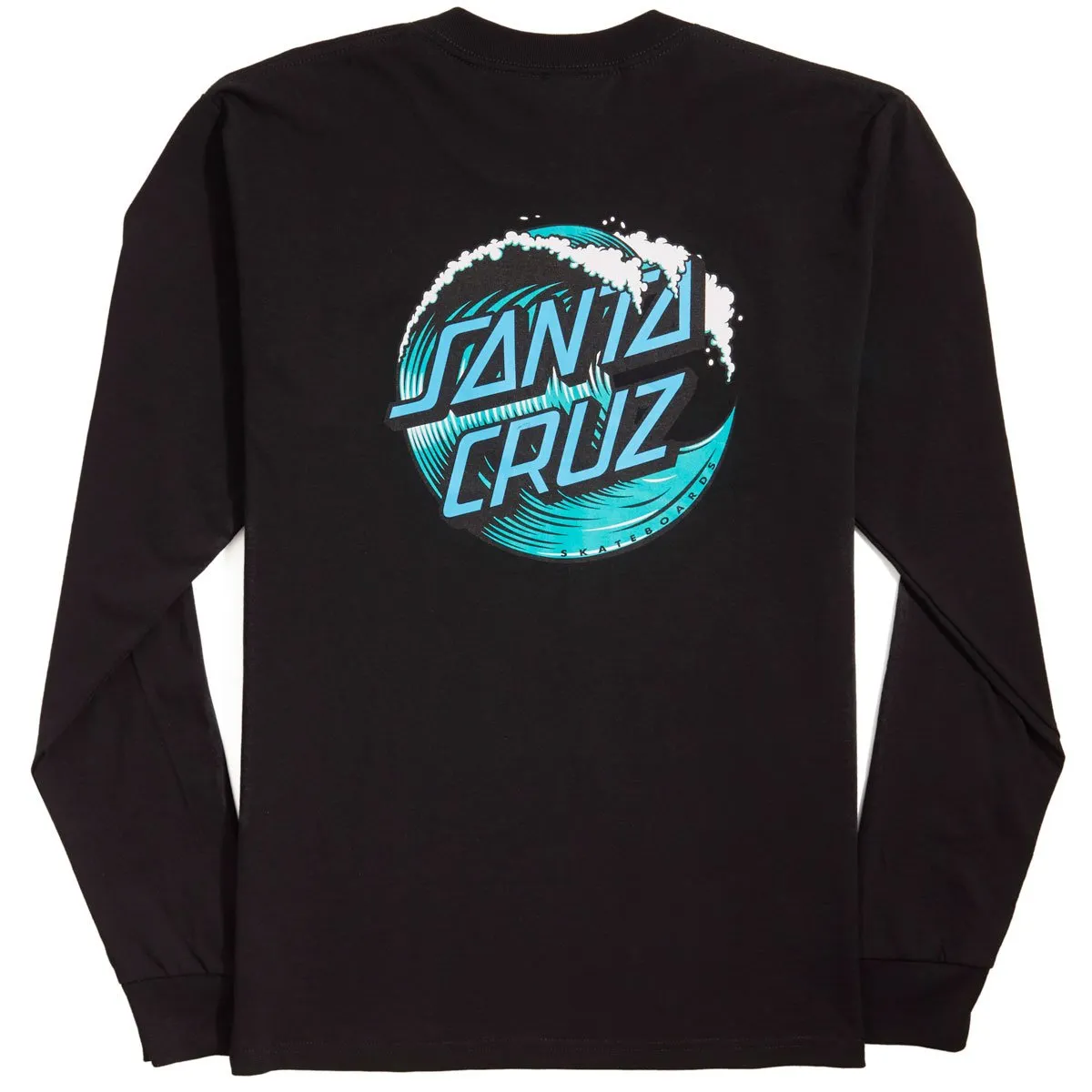 Santa Cruz Wave Dot Long Sleeve T-Shirt - Black