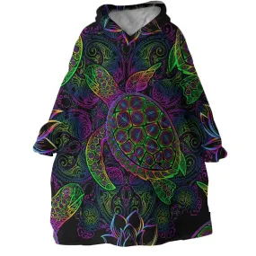 Sea Turtle Mysteries Wearable Blanket Hoodie