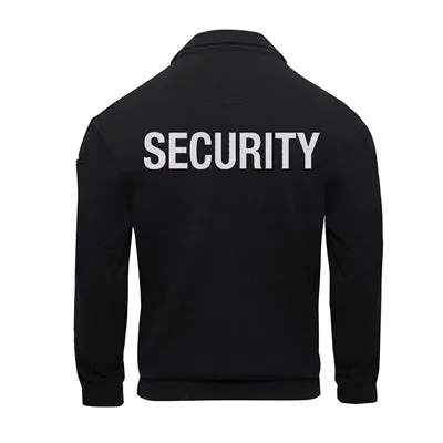 Security Quarter Zip Job Shirt | Black