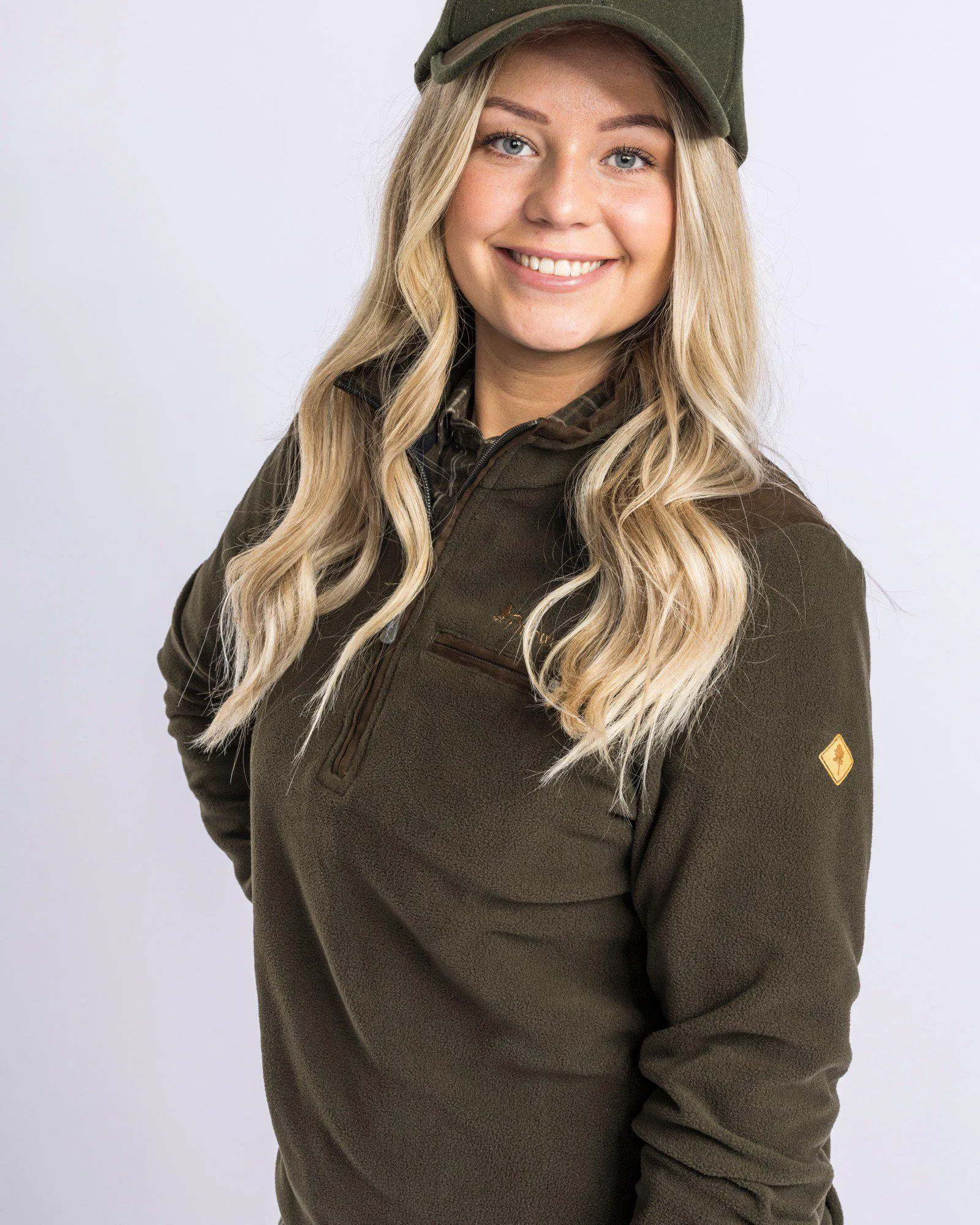Småland Hunters Halfzip Fleecetröja Dam / H.Brown
