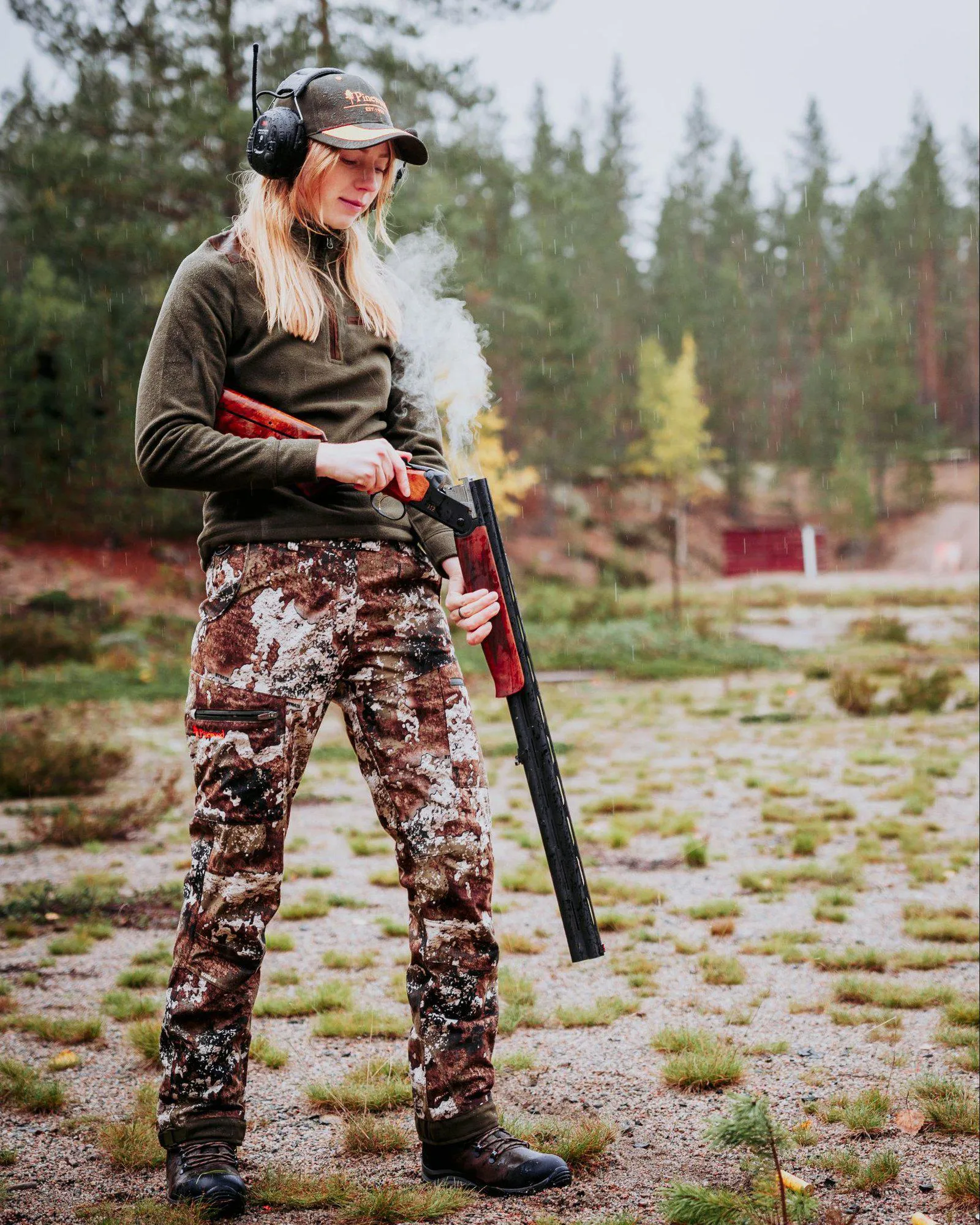 Småland Hunters Halfzip Fleecetröja Dam / H.Brown