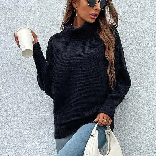 Soft Elegant Knitted Long Pullover Sweater