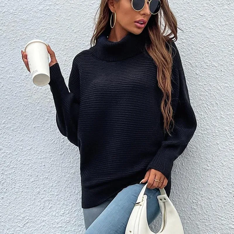 Soft Elegant Knitted Long Pullover Sweater