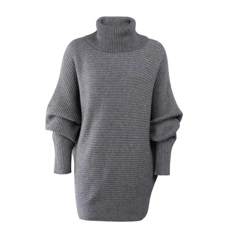 Soft Elegant Knitted Long Pullover Sweater
