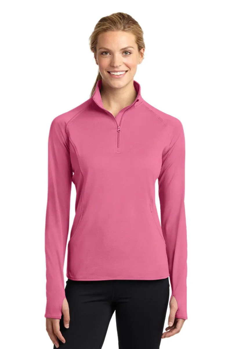 Sport-Tek LST850: Ladies Sport-Wick Stretch 1/2-Zip Pullover