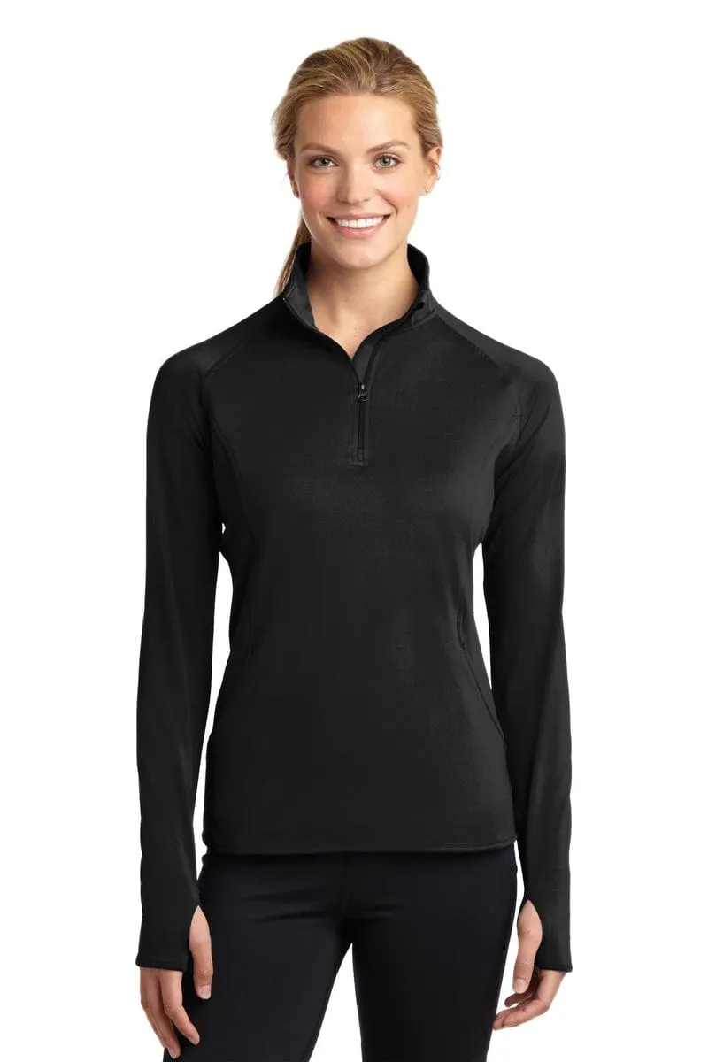 Sport-Tek LST850: Ladies Sport-Wick Stretch 1/2-Zip Pullover