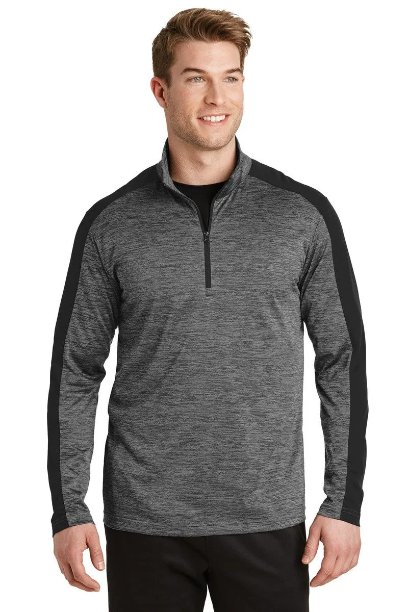 Sport-Tek ST397: PosiCharge Electric Heather Colorblock 1/4-Zip Pullover